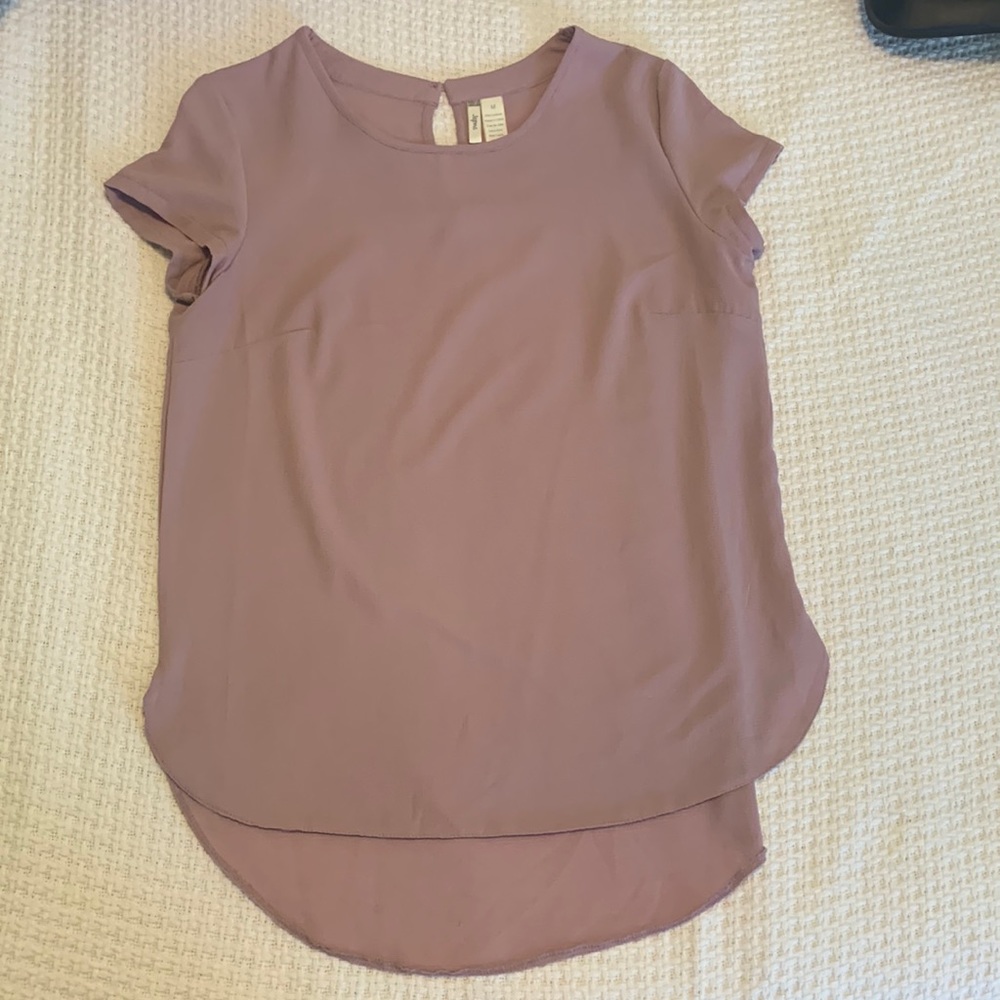 Mauve short sleeve shirt - M